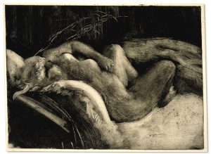 Degas - Sleep (1883-85). Monotype