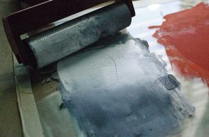 Monoprinting printmaking workshop Ealing